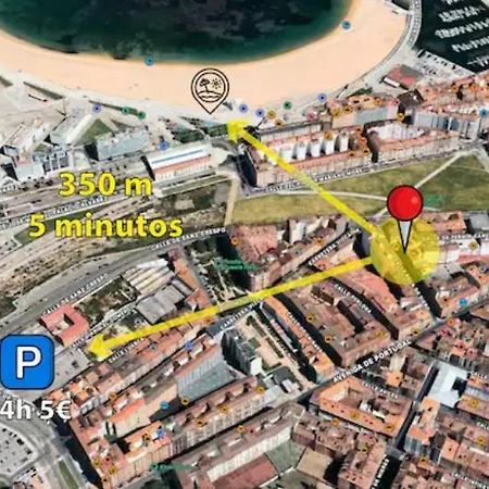 Appartamento El Trasgu De Laviada A 300M Playa, Puerto, Acuario Gijón Esterno foto
